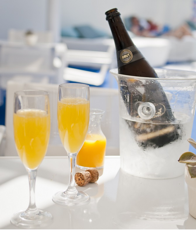 Pool-side Mimosas at The Standard Hotel